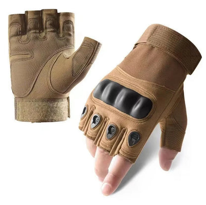 Outdoor Tactical Gloves Half Finger Paintball Airsoft Shot Combat Anti-Skid Men Bicycle Camping Hunting Gloves Protective Gear