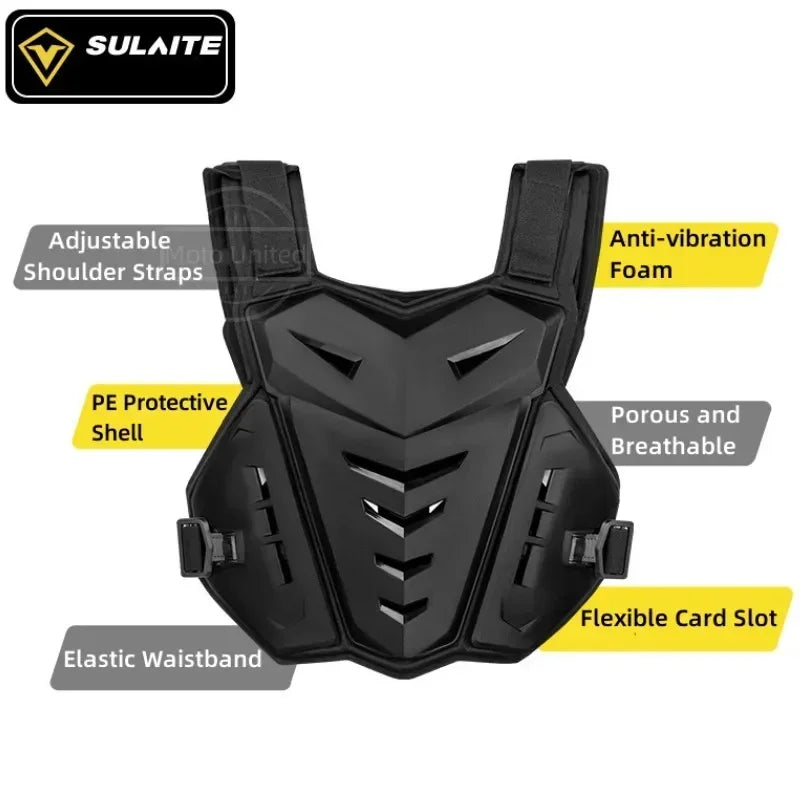 Sulaite All Season Motocross Armor Vest Motorcycle Body Protection Dirt Bike MTB MX Chest Protector Moto Equipment for Men