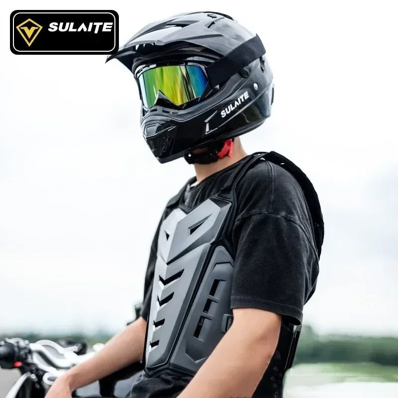 Sulaite All Season Motocross Armor Vest Motorcycle Body Protection Dirt Bike MTB MX Chest Protector Moto Equipment for Men